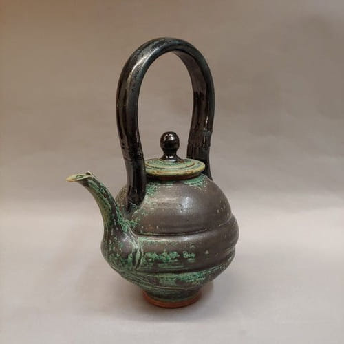 #20839 Teapot Dark Green $69 at Hunter Wolff Gallery