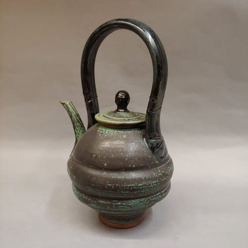 #20839 Teapot Dark Green $69 at Hunter Wolff Gallery