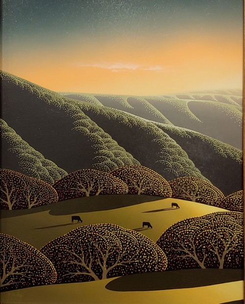 Tree Covered Hill 14x11 $1650 at Hunter Wolff Gallery
