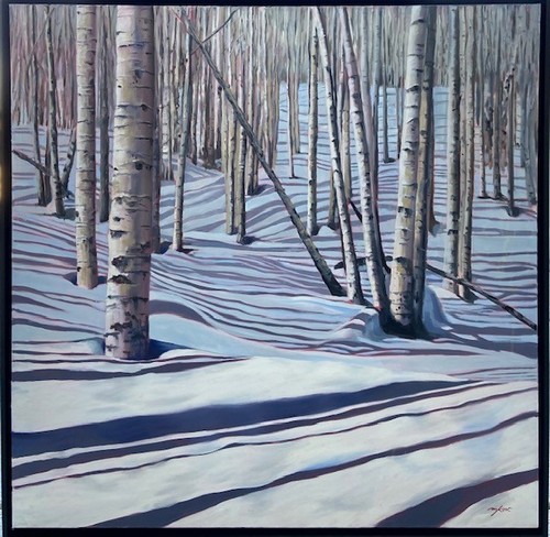 Click to view detail for Tree Patterns 36x36 $2900