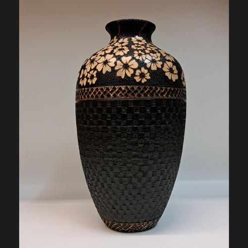 VL-003 Vase, Flower Series #16 11.75x6 $900 at Hunter Wolff Gallery