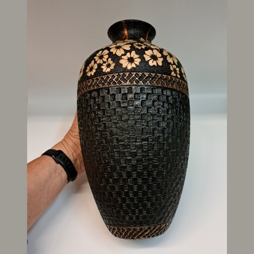 VL-003 Vase, Flower Series #16 11.75x6 $900 at Hunter Wolff Gallery