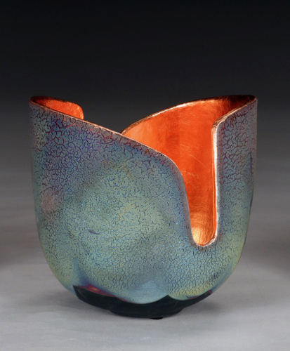 Click to view detail for WB-1440 Raku Glowpot 7.25x7.5x6.75 $475