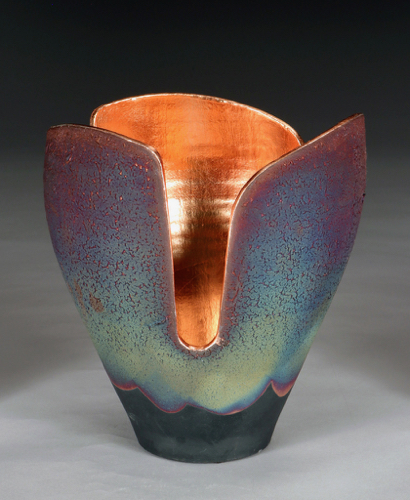 Click to view detail for WB-1442 Raku Glowpot 9.25x8.5 $595