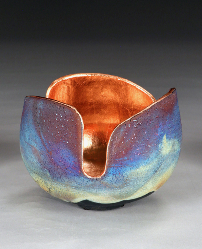 Click to view detail for WB-1449 Raku Glowpot 5.25x6.5 $425