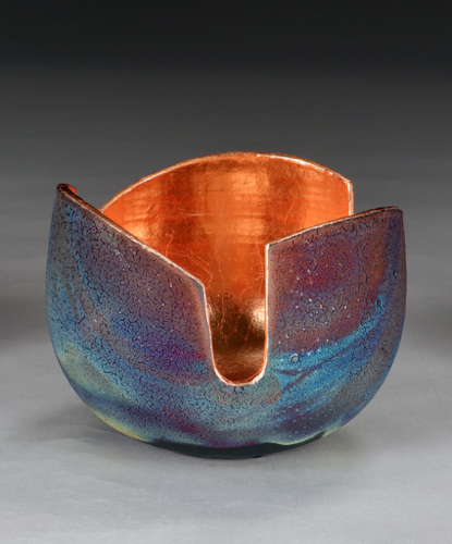 Click to view detail for WB-1450 Raku Glowpot 5x6.5 $425