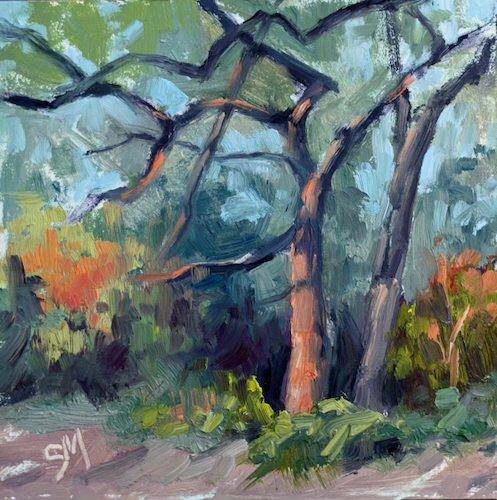 Walks with Violet #14 4x4 $115 at Hunter Wolff Gallery