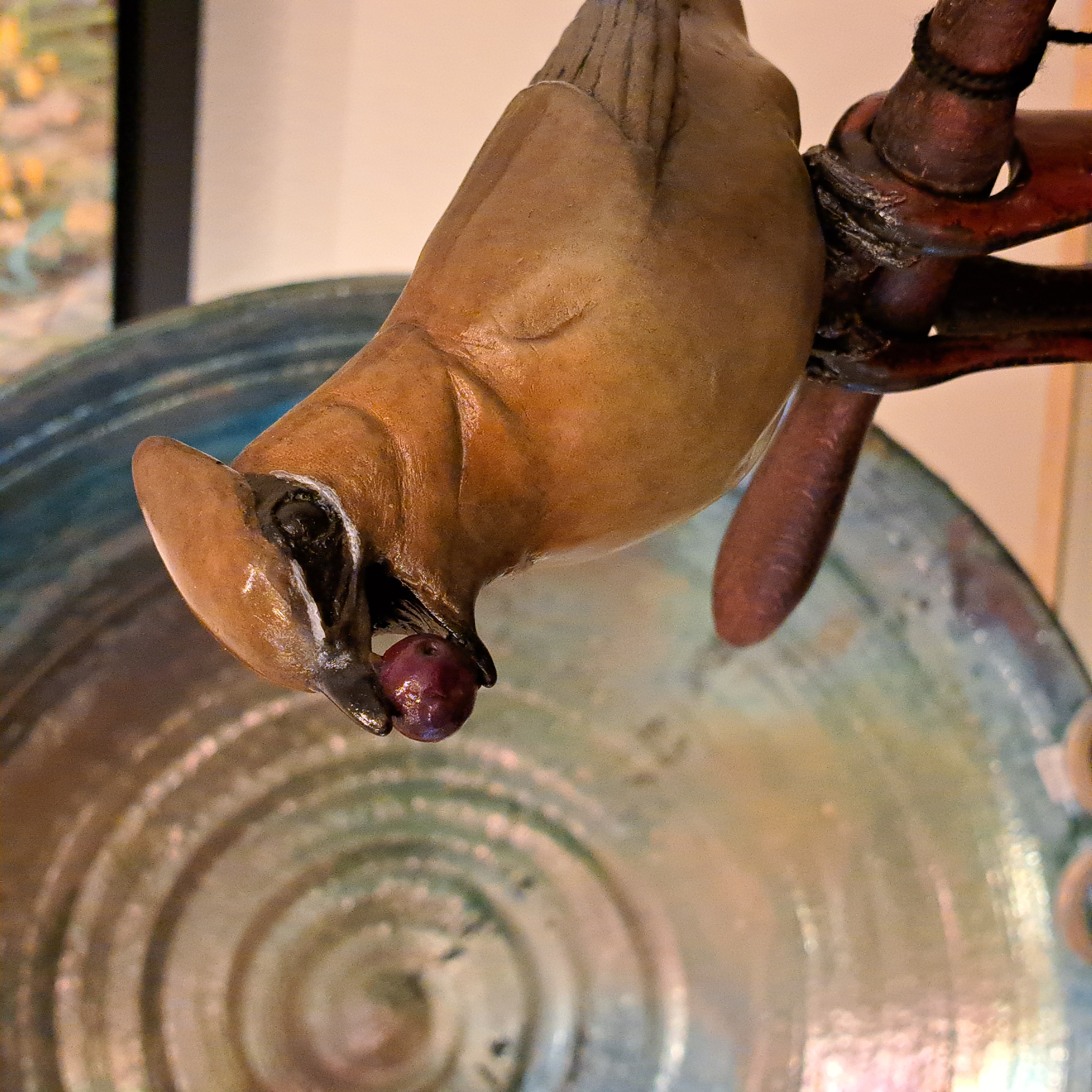 FL140 Cedar Waxwing Reserve 16x18x7 $2275 at Hunter Wolff Gallery