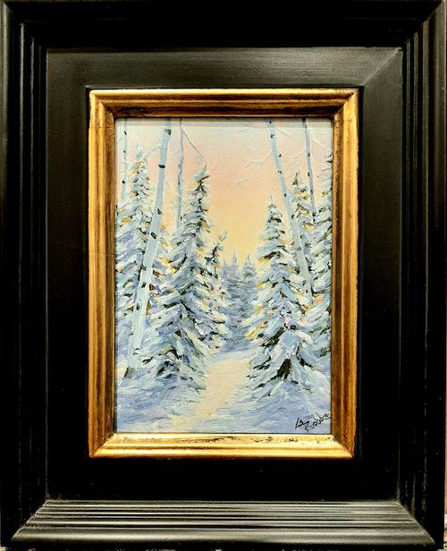 Winter Trail 7x5 $230 at Hunter Wolff Gallery