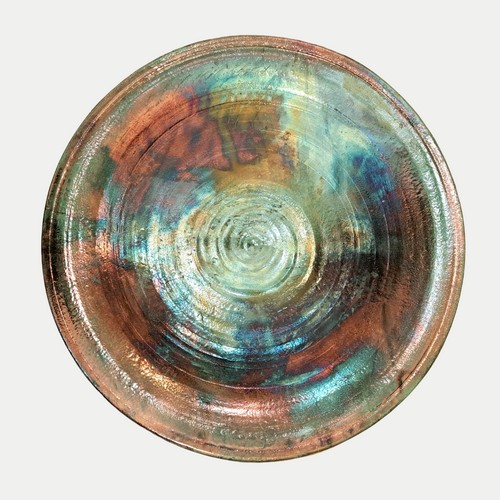 MW-364 Raku Platter 23 at Hunter Wolff Gallery