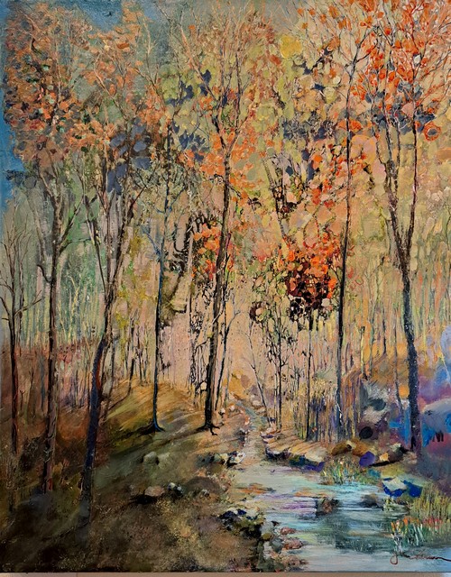 Woodland 30x24 $1400 at Hunter Wolff Gallery