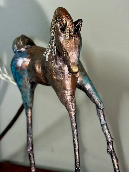 Cleopatra 18 x 17 x 11 $1800 at Hunter Wolff Gallery