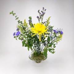 Click to view detail for GBG-020 Ikebana Bowl Green, Large  $225