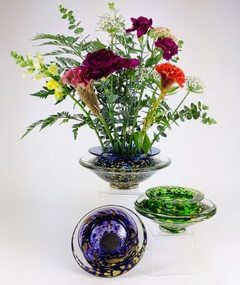 GBG-035 Ikebana Bowl Purple $125 at Hunter Wolff Gallery