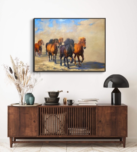 Lucky Seven 36x48 $4900 at Hunter Wolff Gallery