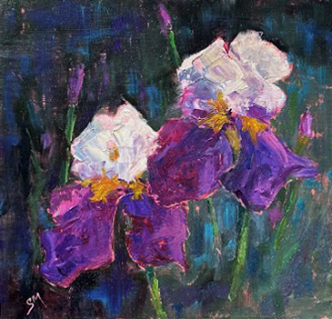 Iris Duet 8x81.5 $350 at Hunter Wolff Gallery