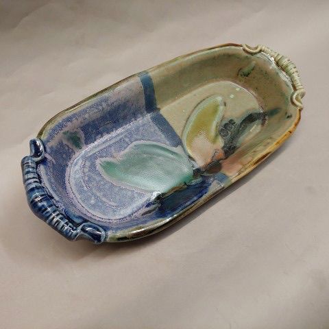 #20817 Baking Dish Blue/Green $22 at Hunter Wolff Gallery