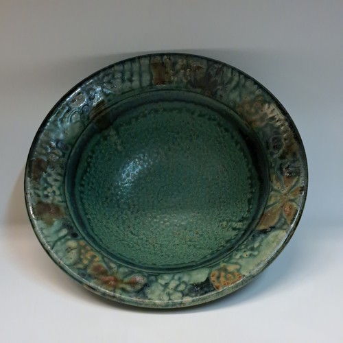 #231045 Bowl, Green 4x12.5 $32 at Hunter Wolff Gallery