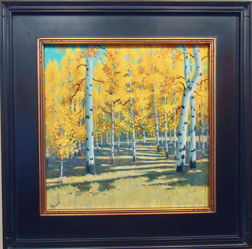 Click to view detail for Fall Aspen Grove 12x12 $450