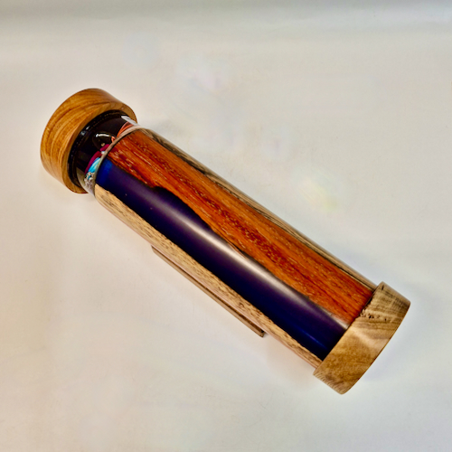 Click to view detail for SC-068 Exotic Hardwood Kaleidoscope $168