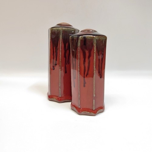#221109 Salt & Pepper Shake Red/Blkr $16.50 at Hunter Wolff Gallery