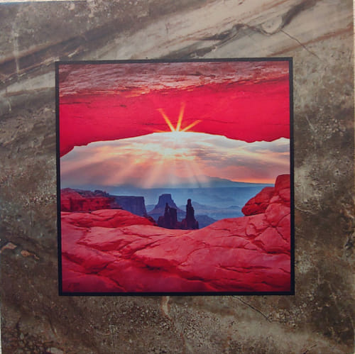 Click to view detail for Mesa Arch Stone Plaque 12x12 $90