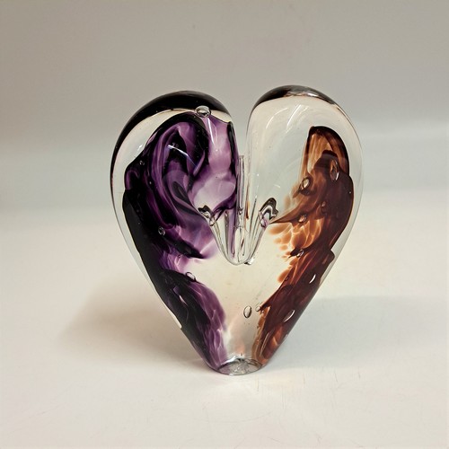 Click to view detail for DG-119 Heart Purple & Red $110