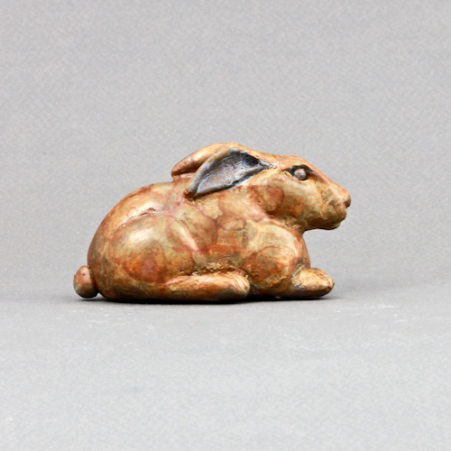 FL152 Rabbit Bronze 4x2x2 $375 at Hunter Wolff Gallery