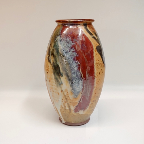 #221153 Vase Rust, Red, Blue, Teal $24 at Hunter Wolff Gallery