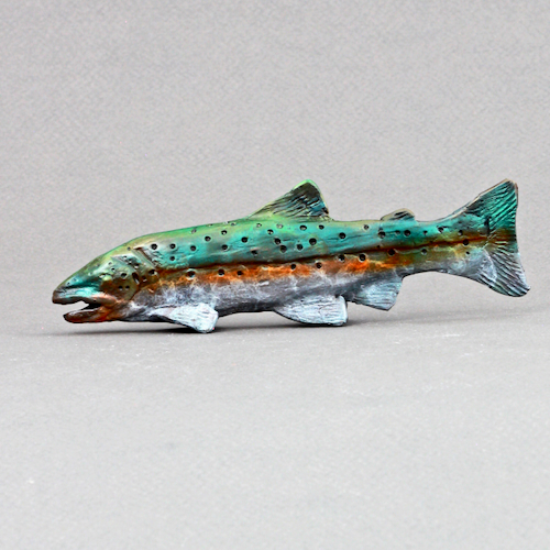 Click to view detail for FL155 Rainbow Trout Bronze 5.5x2x1 $125
