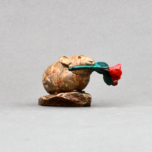 FL156 American Pika Bronze 2x2x2 $135 at Hunter Wolff Gallery