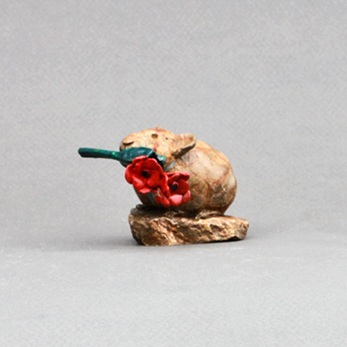 Click to view detail for FL156 American Pika Bronze 2x2x2 $135