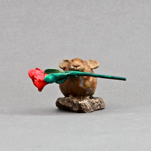FL157 American Pika Bronze 2x2x2 $135 at Hunter Wolff Gallery