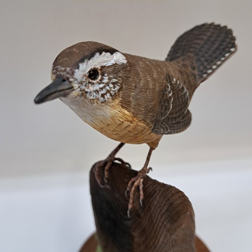 Carolina Wren 7.5x4.5x4.5 $975 at Hunter Wolff Gallery