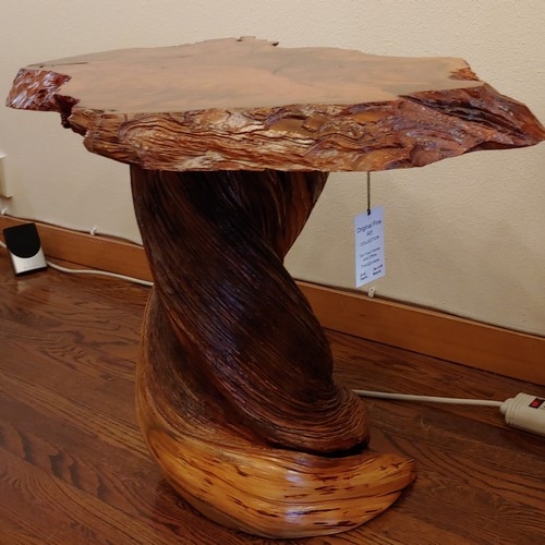 JW-205 End Table, Redwood & Juniper 25x19x34.5  $3300 at Hunter Wolff Gallery