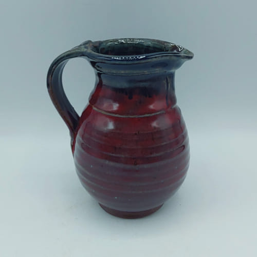 Click to view detail for #211059 Creamer/Pitcher Red/Blk $18