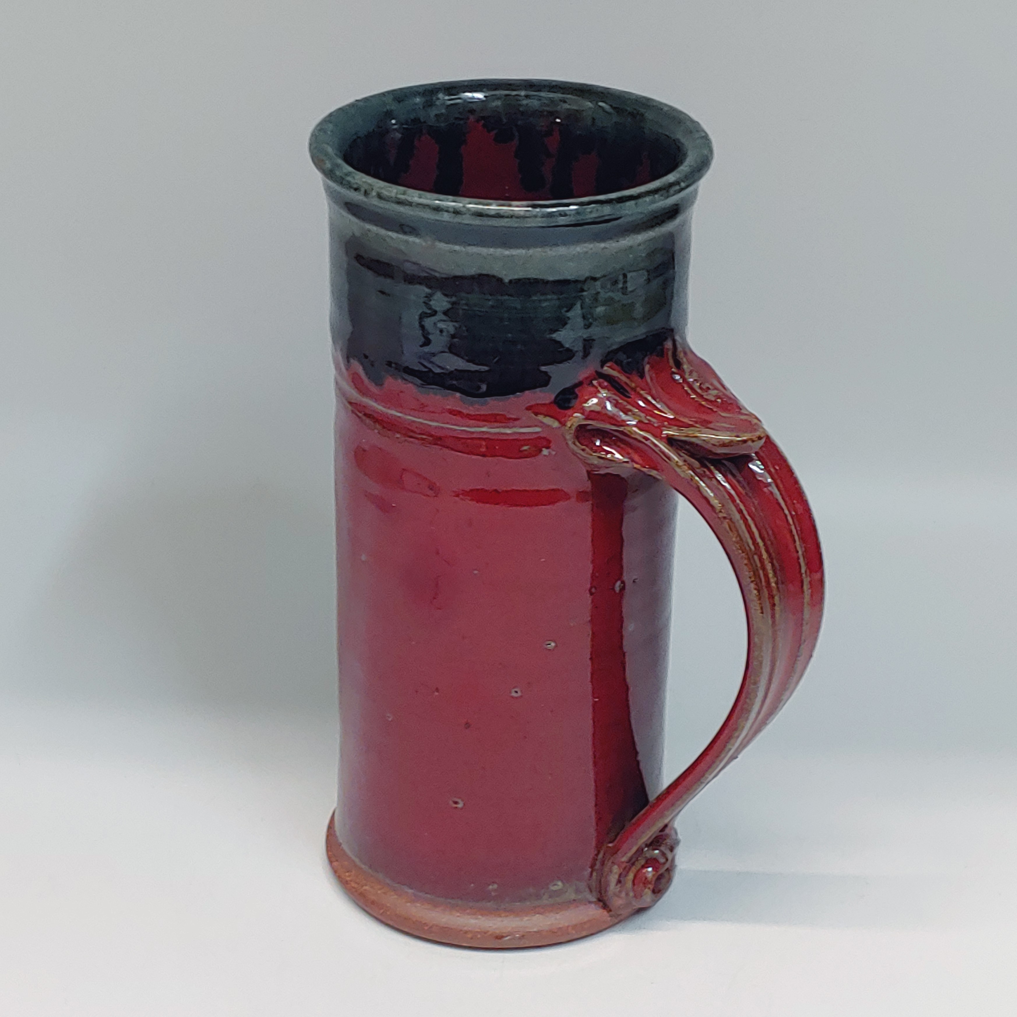#220242 Mug, Beer Stein, Red/Black $22 at Hunter Wolff Gallery