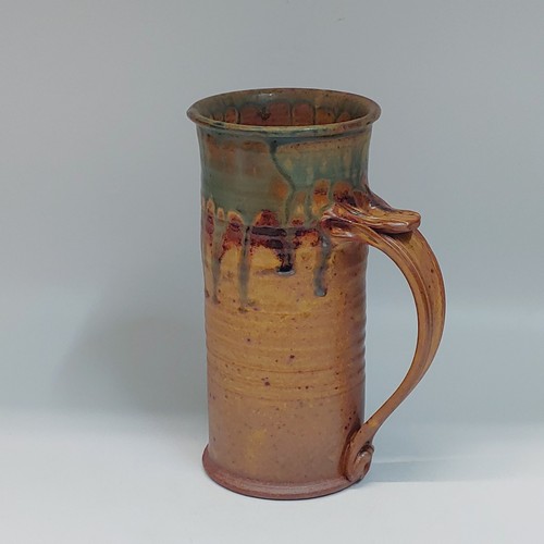 Click to view detail for #220245 Mug, Beer Stein, Tan/Moss $22