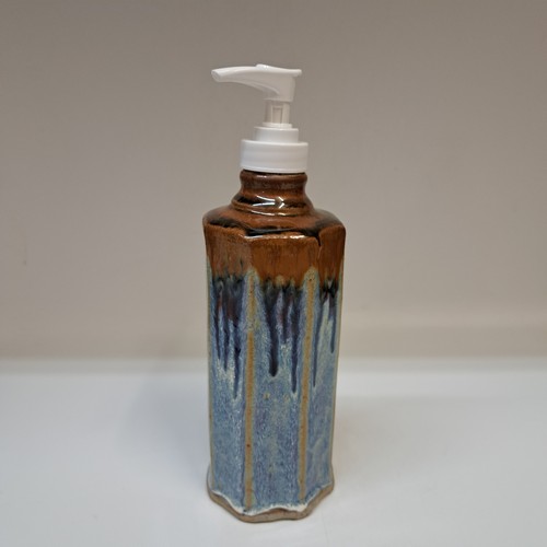 #251225 Soap Dispenser Blue/Brown $18 at Hunter Wolff Gallery