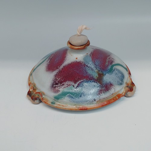 #220252 Oil Lamp Rose/Blue $16.50 at Hunter Wolff Gallery