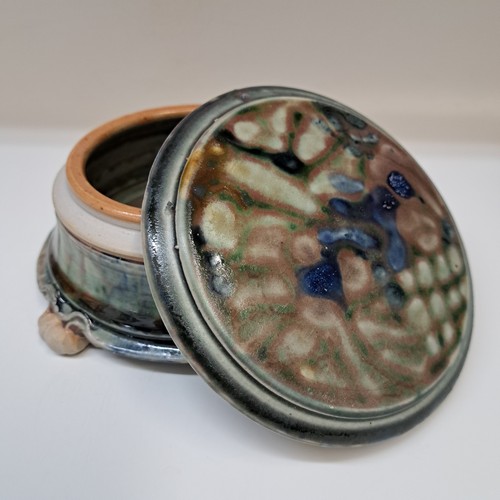 #251230 Lidded Round Treasure Green Box $28 at Hunter Wolff Gallery