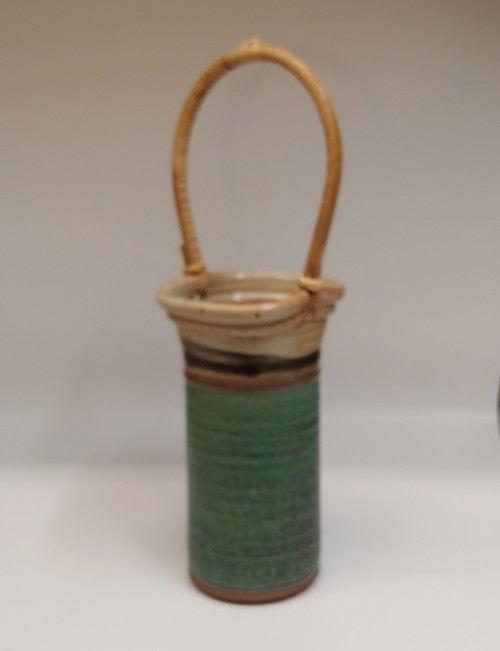 #221136 Wine Caddy Green/Tan/Blk $24 at Hunter Wolff Gallery