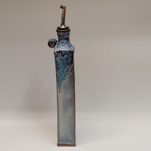 #220420 Oil/Vinegar Cruet Blue $24.50 at Hunter Wolff Gallery