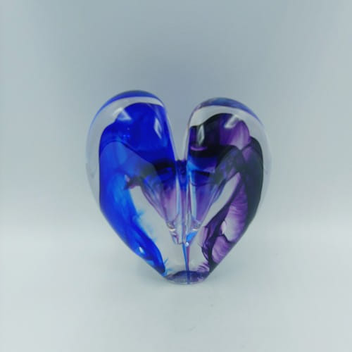 Click to view detail for DG-049 Heart Cobalt Blue & Purple 4.5 $108