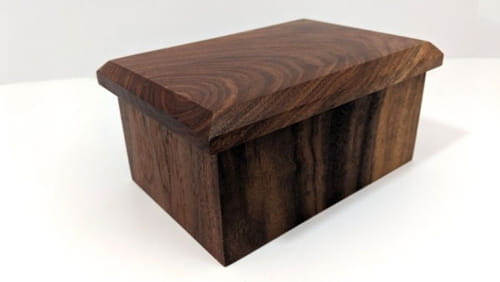 Click to view detail for BEN-5014w Box Walnut 4.5x6x3 $30