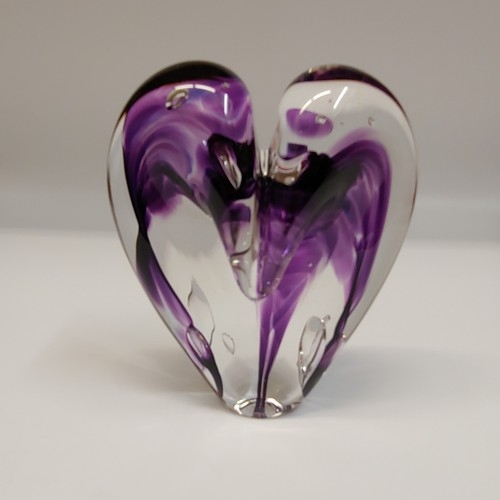 Click to view detail for DG-059 Heart Purple 5x4 $110