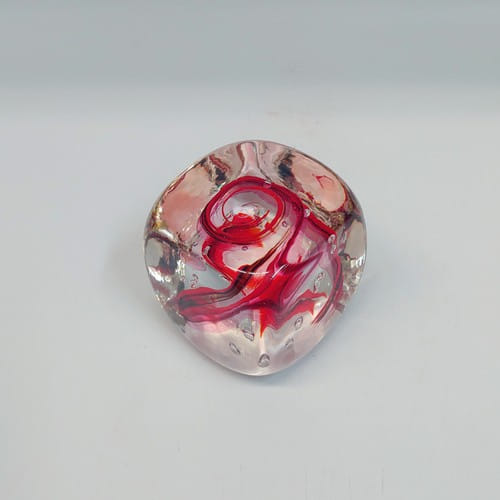 DB-622  Paperweight - square red $52 at Hunter Wolff Gallery