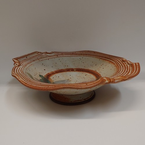 #220709 Shallow Bowl on Pedestal Feet $49.50 at Hunter Wolff Gallery