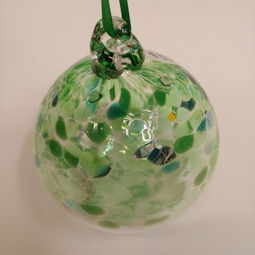 DB-709 Ornament Aspen Trees-Green/White Witchball $35 at Hunter Wolff Gallery