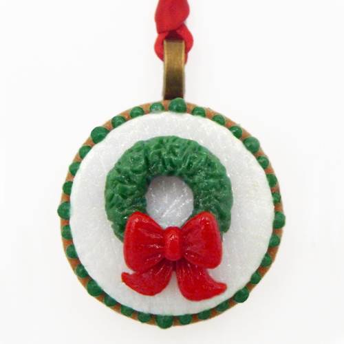 Click to view detail for HG-133 Ornament Christmas Wreath $52